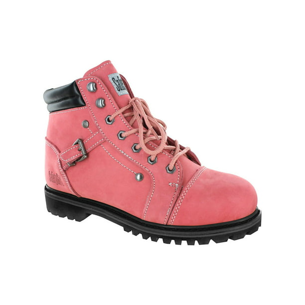 Brahma Diamond Steel Toe Brown/Pink Work Boot Women’s Size 9.5 slip resistant